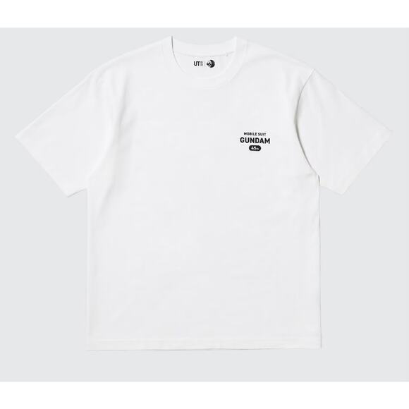 Uniqlo Mobile Suit GUNDAM 45th Anniversary UT Graphic T-Shirt in White - Picture 5 of 14